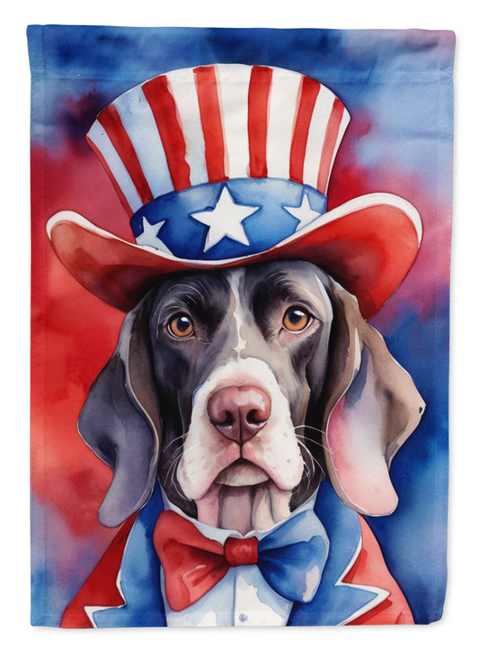 Pointer Patriotic American Garden Flag