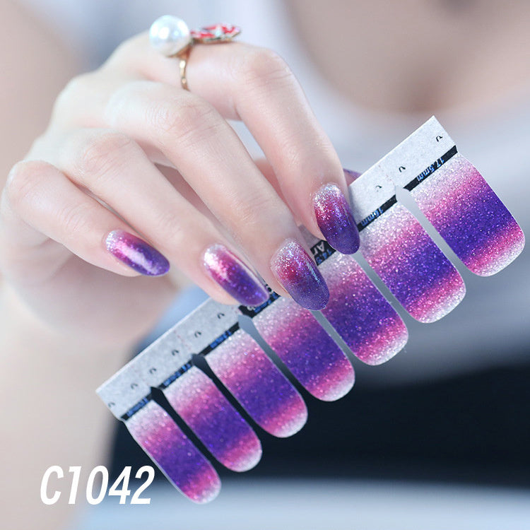 Nail polish nail sticker-11