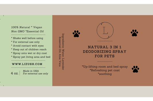 Natural Deodorizing spray for PETS