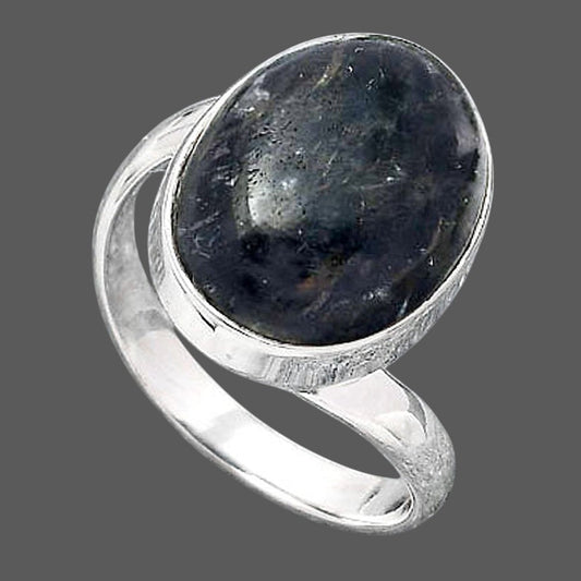 Natural Nuummite Ring size-7.5 R-1232 SDR247104
